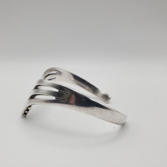 Vintage Taxco Sterling Silver 925 Cuff Bracelet Signed Made In Mexico - Picture 5 of 10